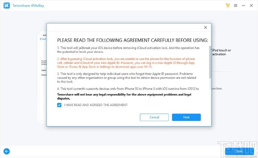 Tenorshare 4MeKey下载,ios密码恢复工具,系统软件,一键解锁