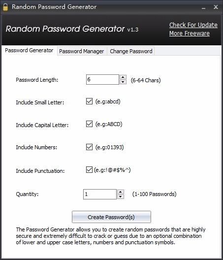 Random Password Generator下载,随机密码生成器